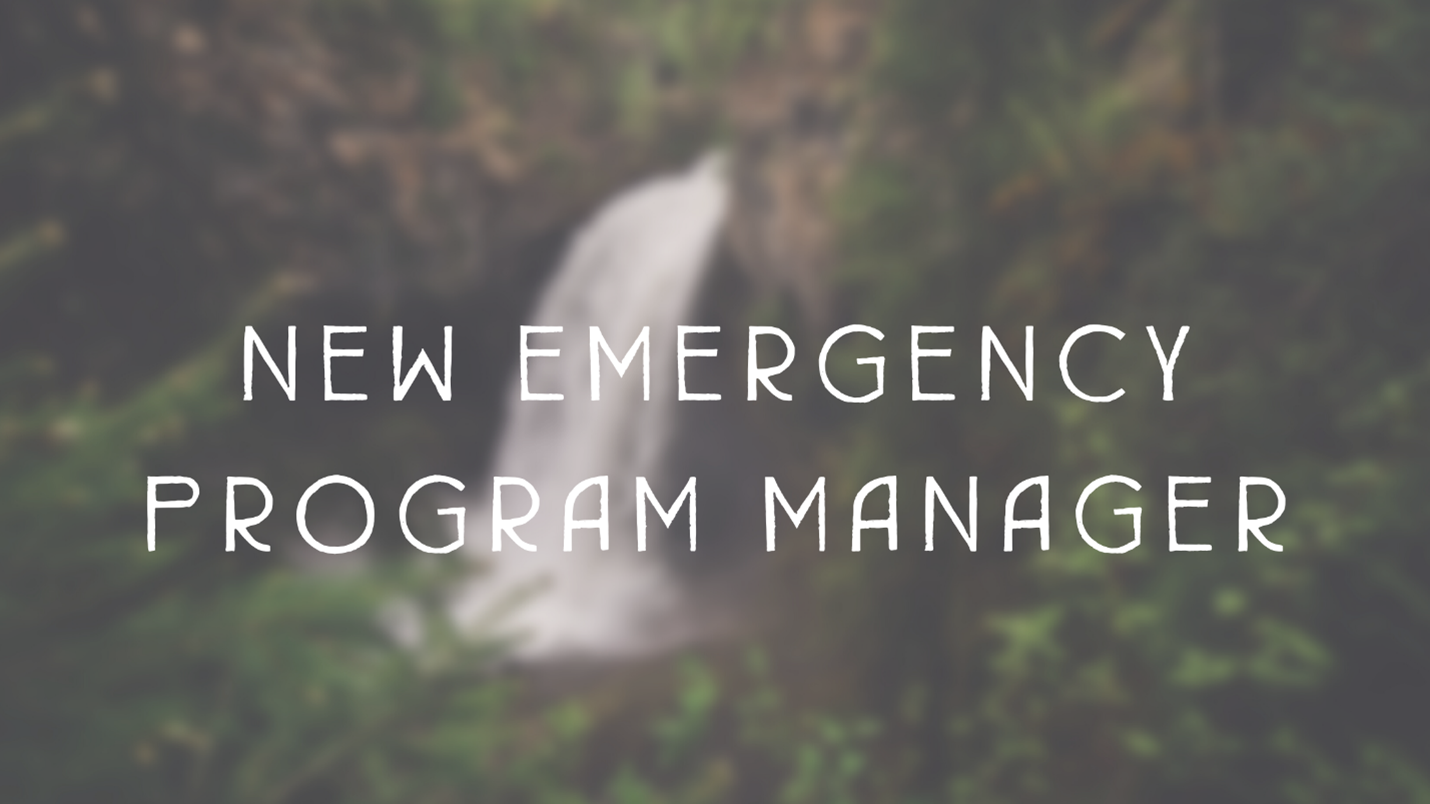 New Emergency Program Manager